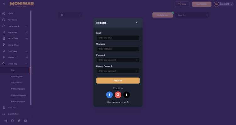 THE SOCIAL LOGIN FUNCTION LAUNCHED