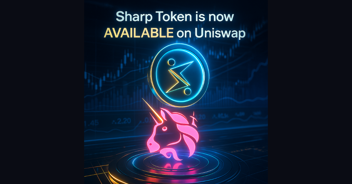 Sharp Token Now Available on Uniswap
