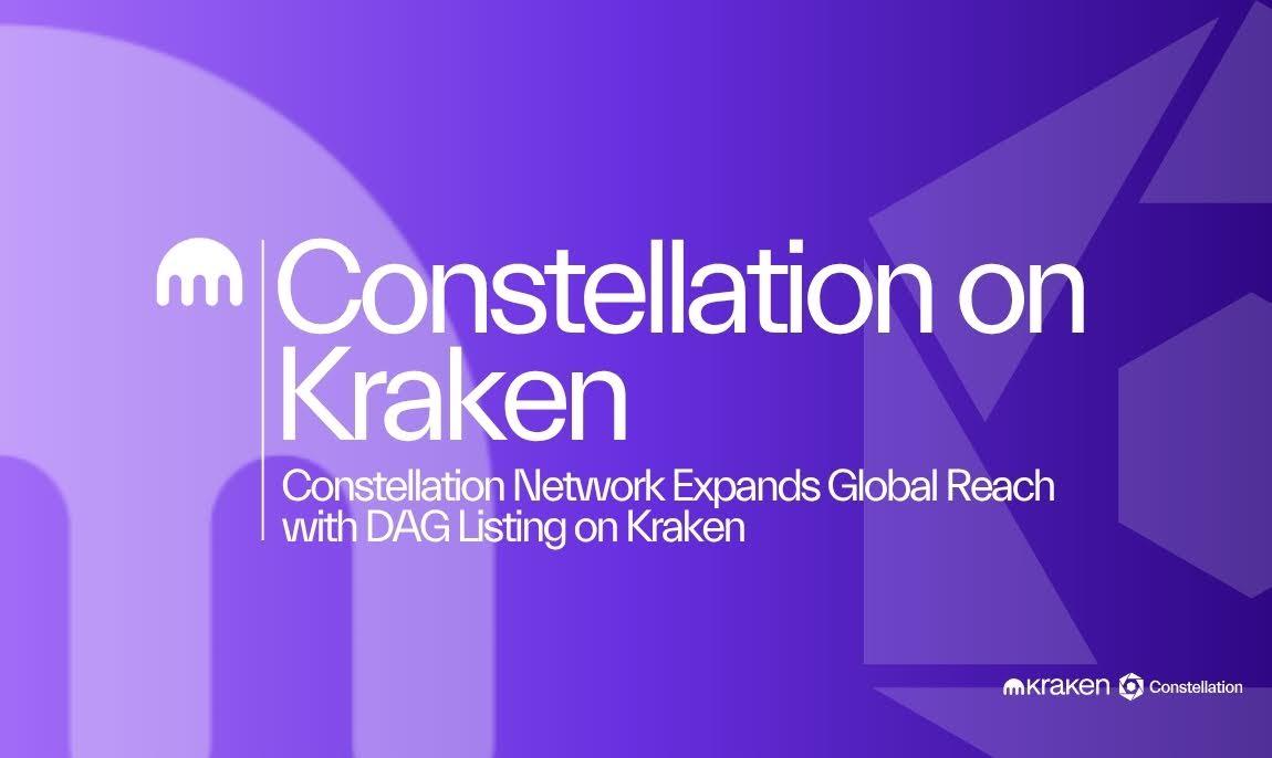 Constellation Network Expands Global Reach with DAG Listing on Kraken (11 Nov)