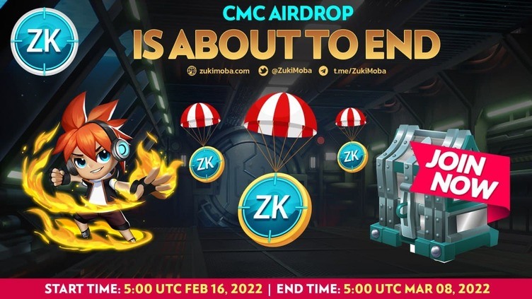 📣📣ZUKI MOBA'S CMC AIRDROP IS ABOUT TO END📣📣