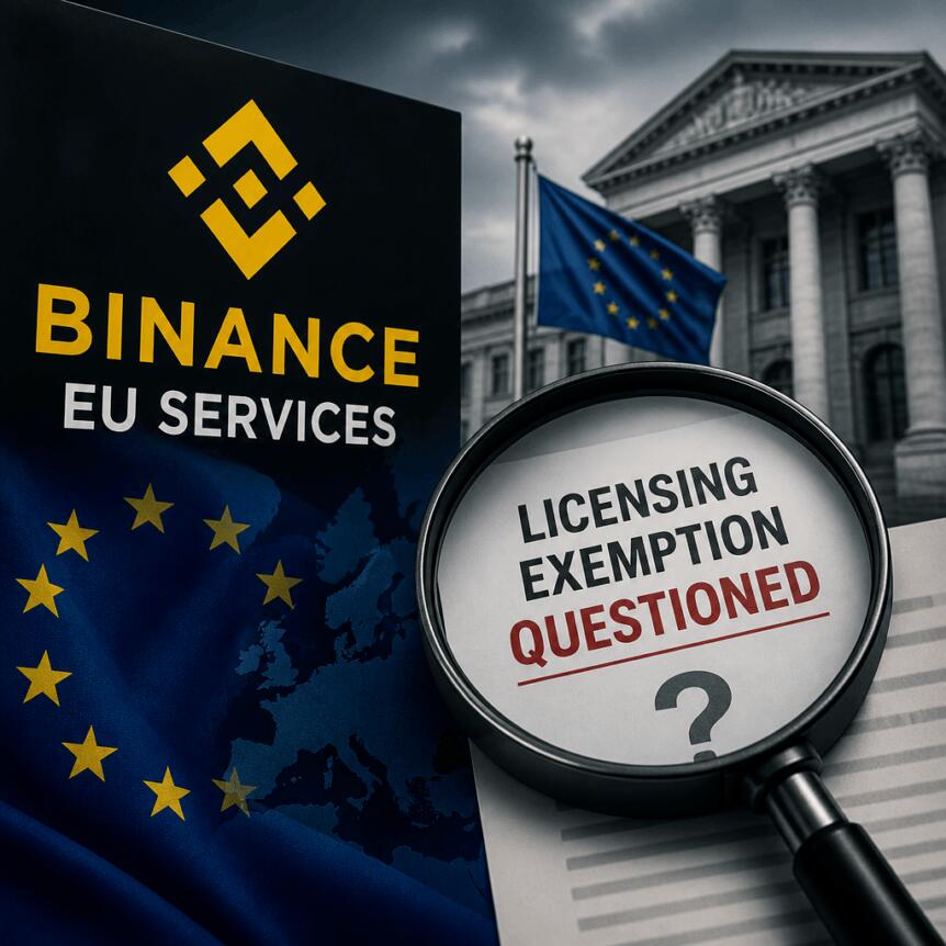 Binance EU Services Under Scrutiny as Licensing Exemption Questioned