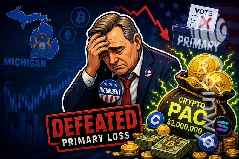 Michigan House Incumbent Loses Primary Despite $2M Crypto PAC Backing