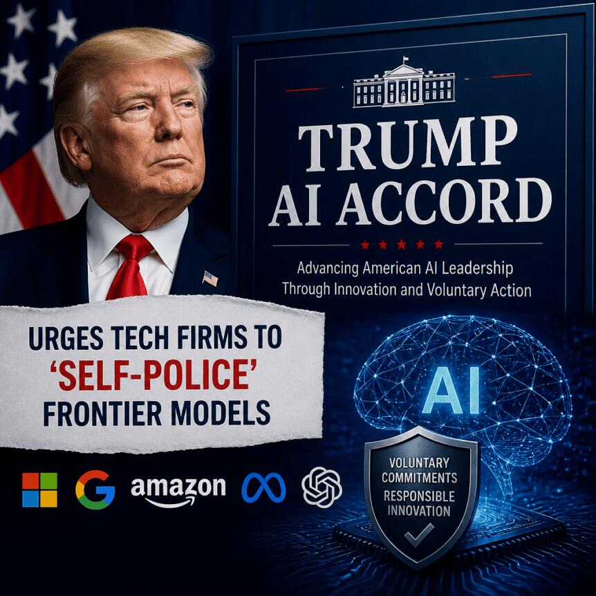 Trump AI Accord Urges Tech Firms to ‘Self-Police’ Frontier Models