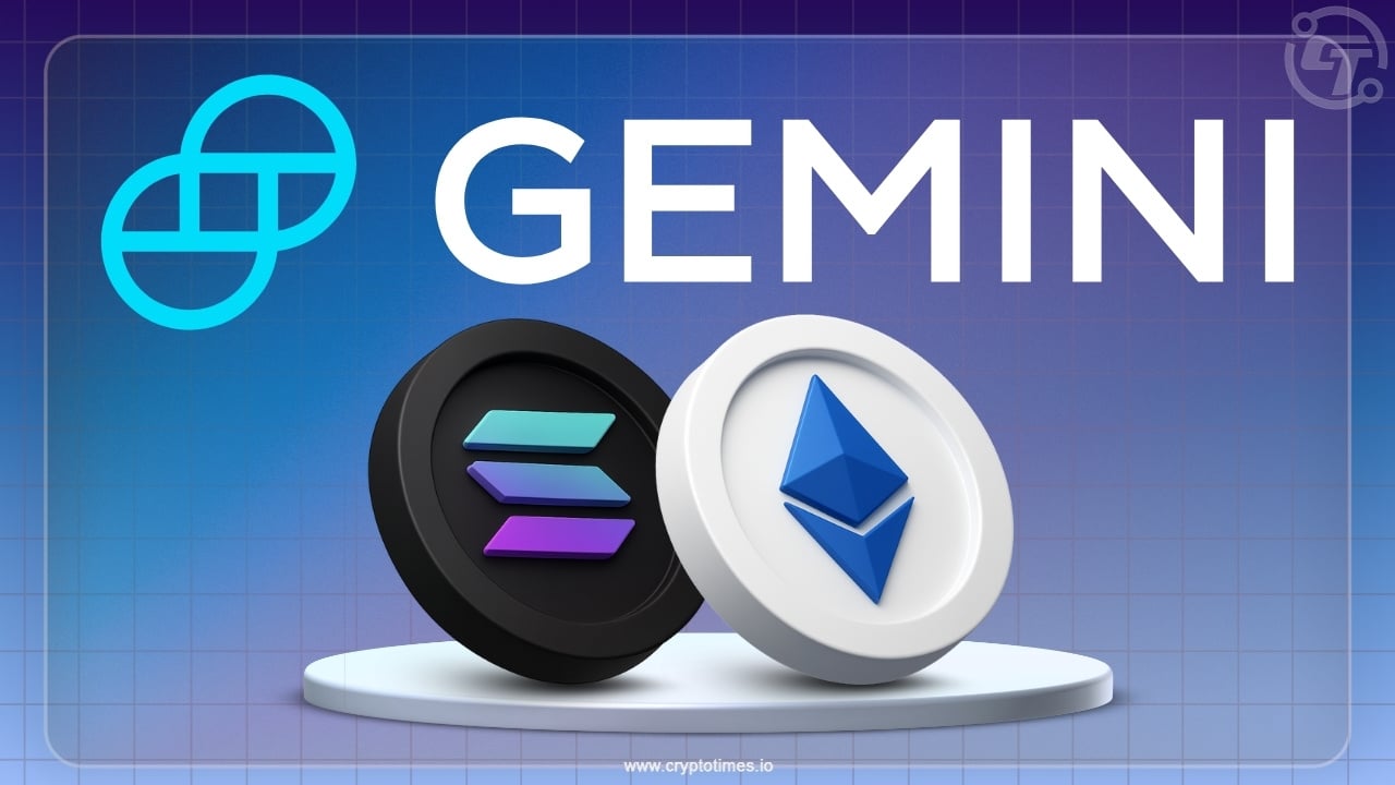 Gemini Launches ETH and SOL Staking, Derivatives in Europe