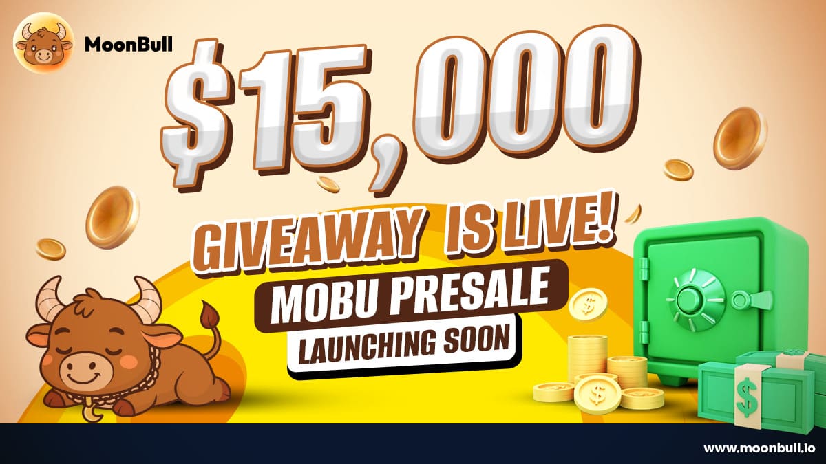 Grab Free Crypto Before It’s Gone: MoonBull’s $15K Presale Giveaway Roars Ahead, While Floki and Dogecoin Rally