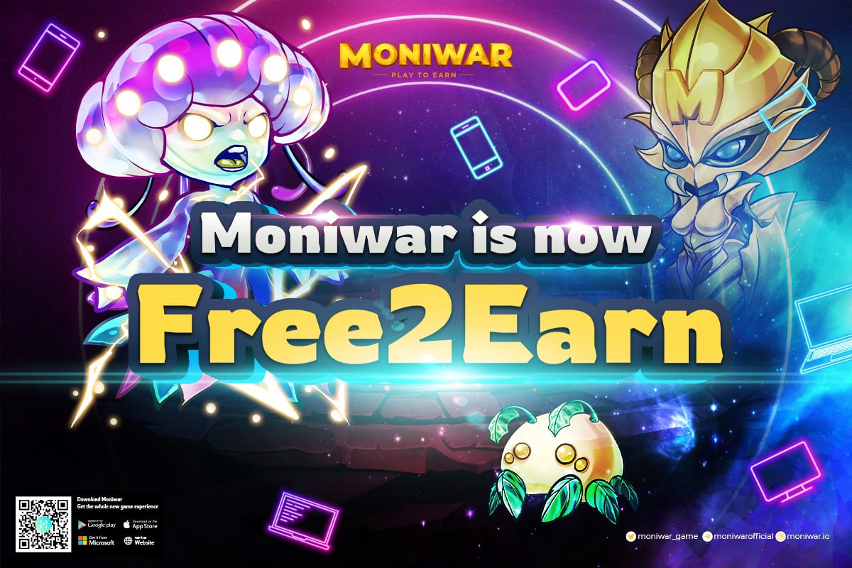 MONIWAR IS NOW FREE2EARN