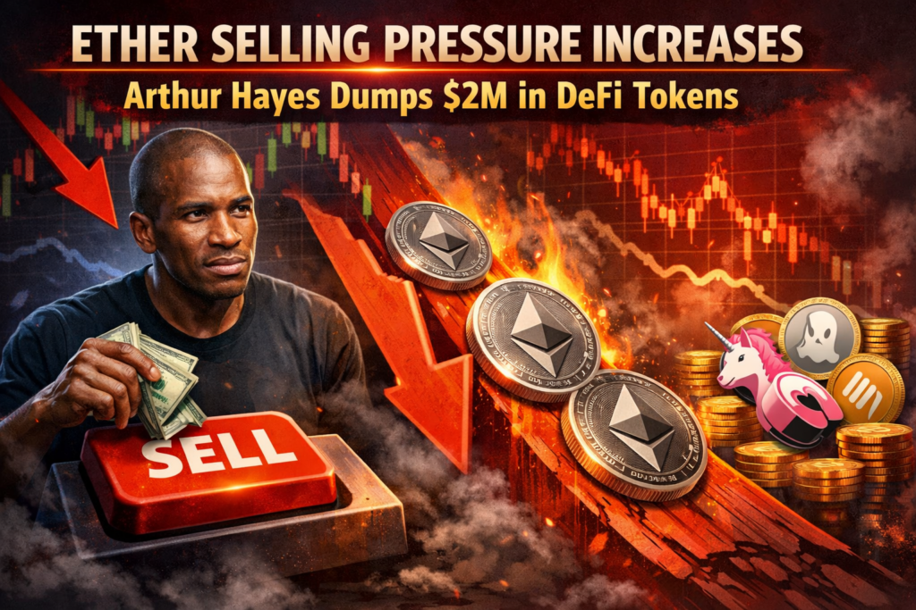 Ether Selling Pressure Increases when Arthur Hayes Dumps $2M in DeFi Tokens