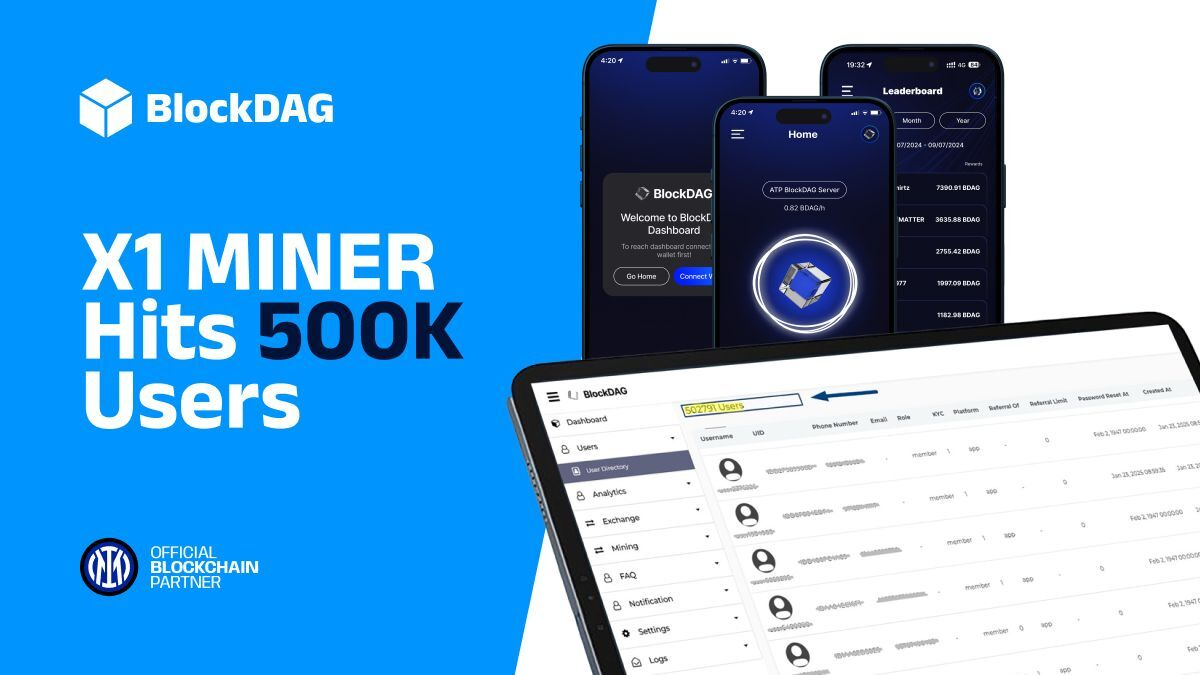 500K Miners Bet on BlockDAG as the Safest Crypto for 2025! Kaspa’s 17% Dip & Tron’s $0.30 Ambition Heat Up the Market