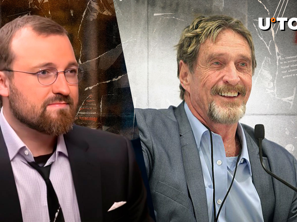 Charles Hoskinson Reacts to John McAfee's X Account Suddenly Being Reactivated