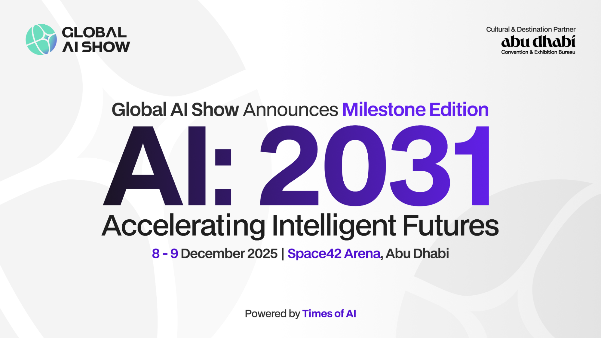 Global AI Show Announces Milestone Edition: AI:2031 – Accelerating Intelligent Futures