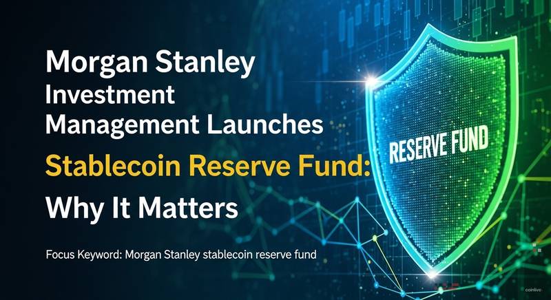 Morgan Stanley Investment Management Launches Stablecoin Reserve Fund: Why It Matters