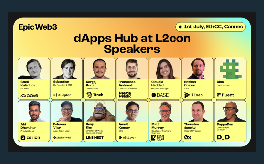 Epic Web3 Launches Dapps Hub at L2con During EthCC in Cannes