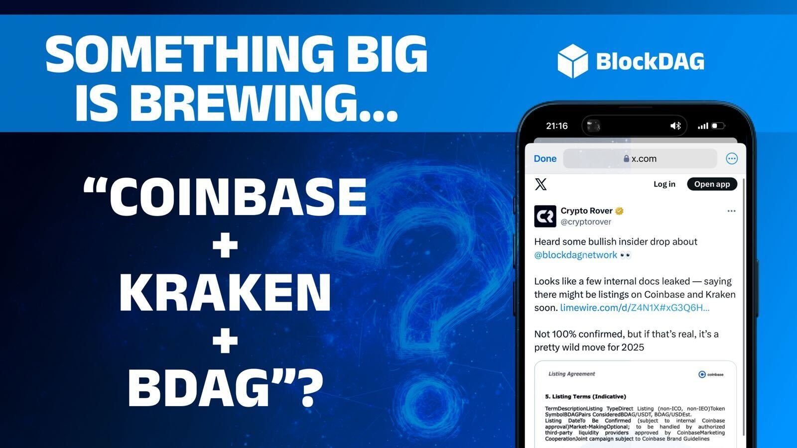 DOGE & LINK Rally as BlockDAG’s Coinbase–Kraken Leak Hints at 1000x Growth Potential