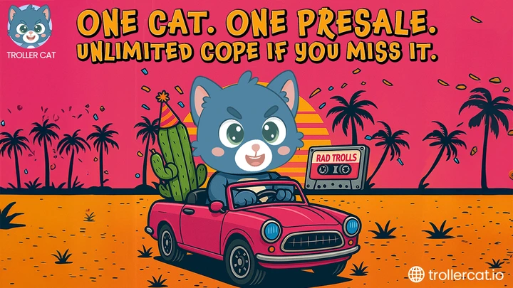 Missed Dogwifhat’s Moon? Troller Cat’s Chart Has That Same Climb—Only It’s Cheaper