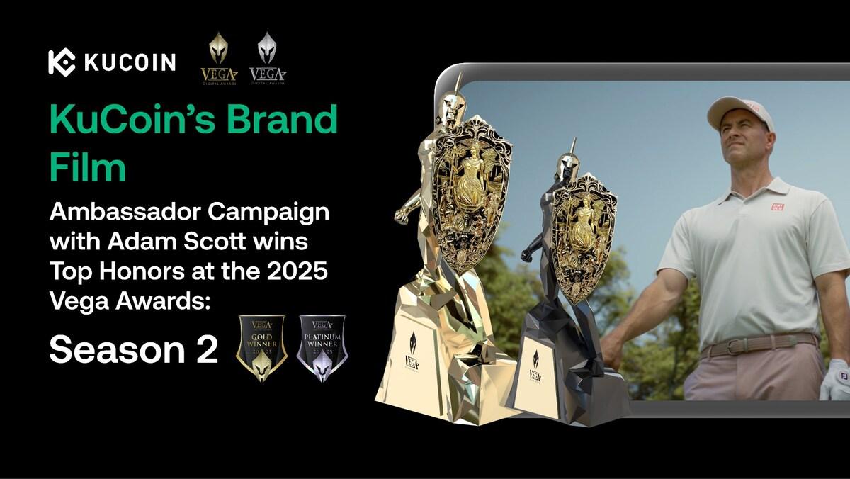 KuCoin and Casual Films Celebrate Top Honors for KuCoin Brand Film Featuring Adam Scott at the 2025 Vega Awards: Season 2 (16 Dec)