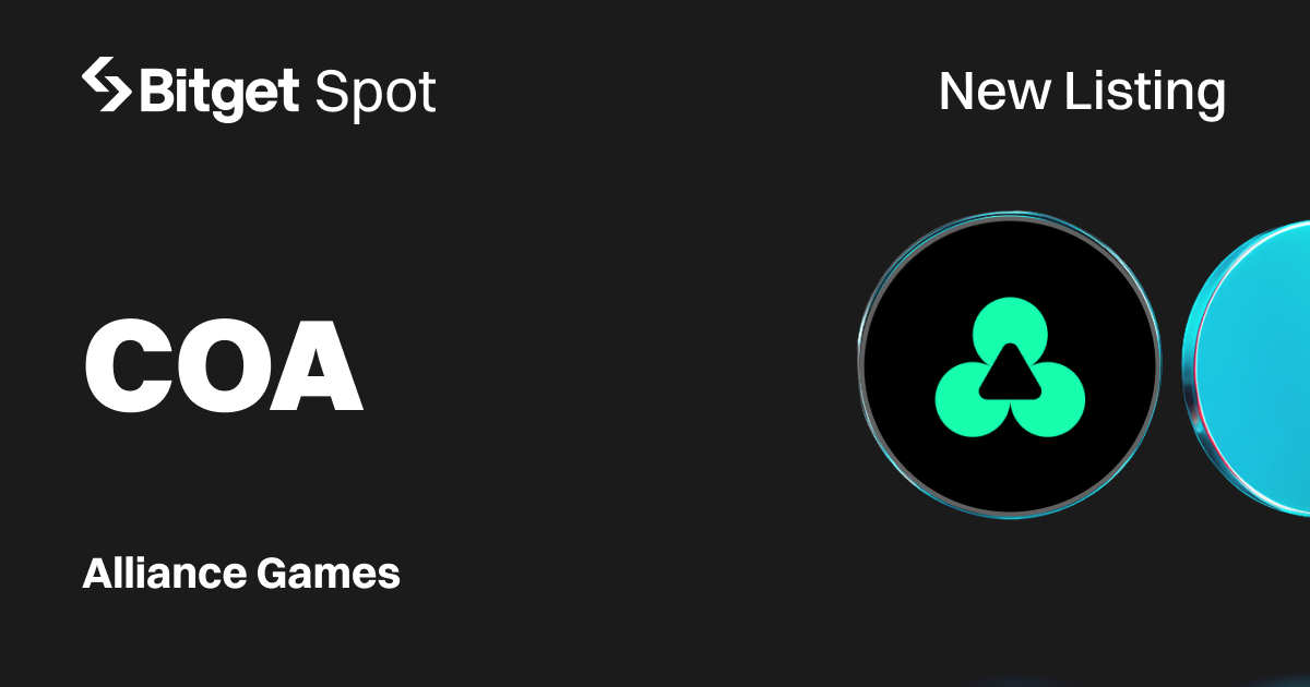 Bitget Lists Alliance Games (COA) for Spot Trading (23 Jul)