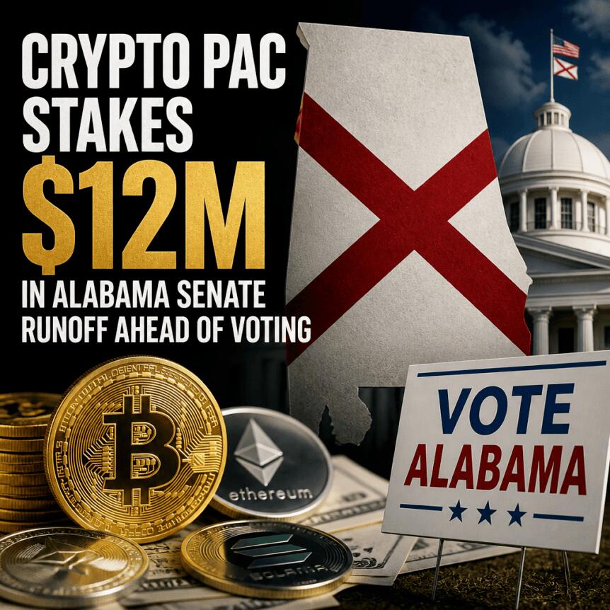 Crypto PAC Stakes $12M in Alabama Senate Runoff Ahead of Voting