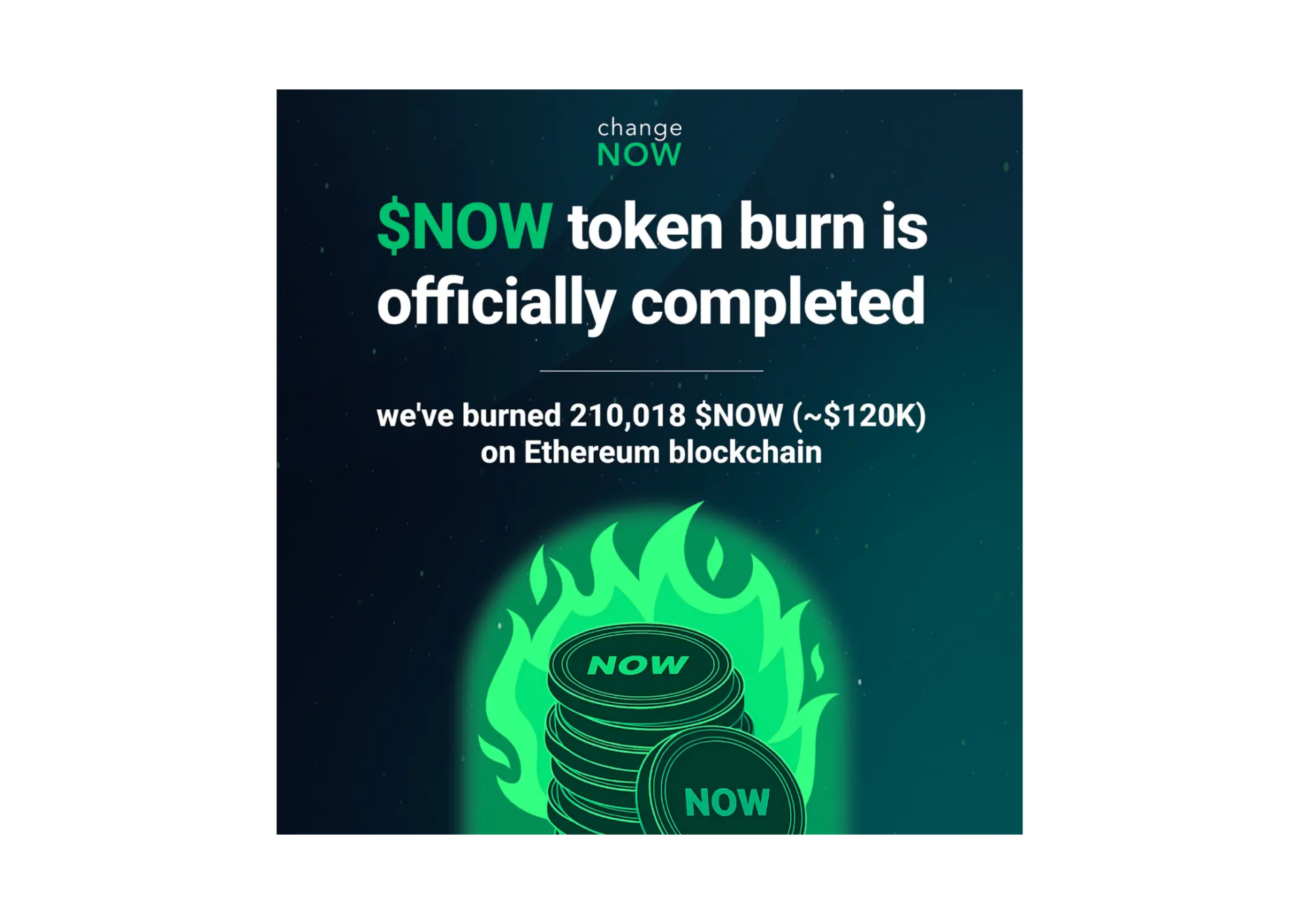 ChangeNOW Brings Back $NOW Burns