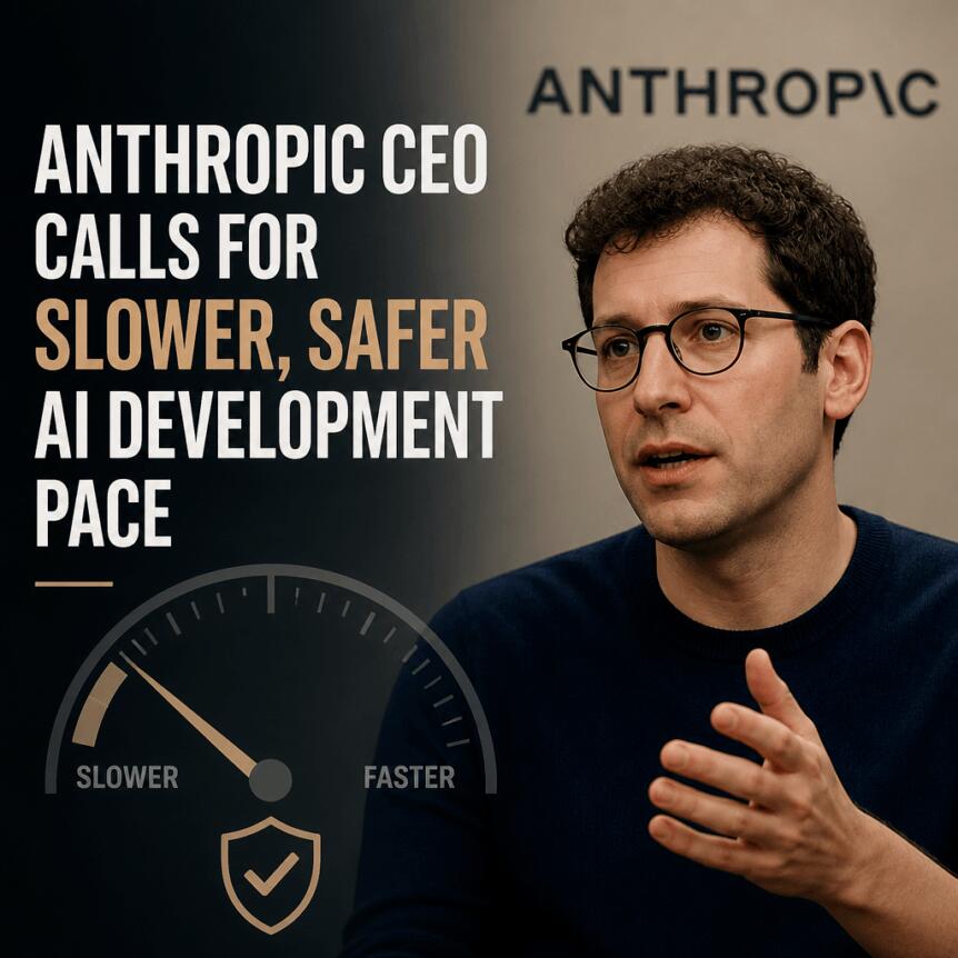 Anthropic CEO Calls for Slower, Safer AI Development Pace
