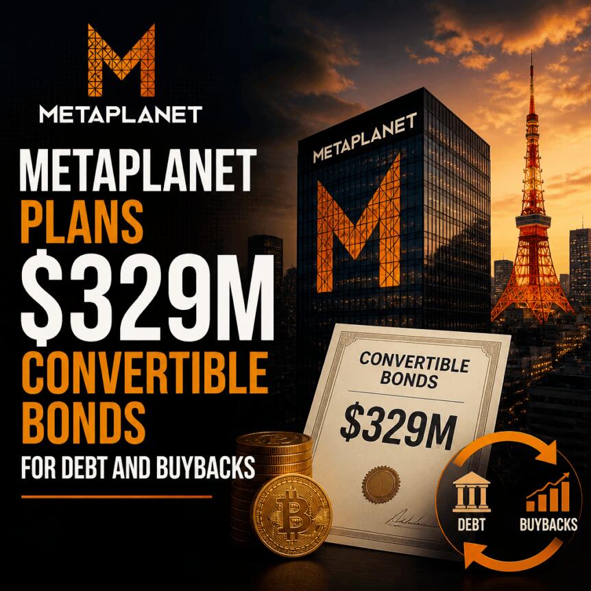 Metaplanet Plans $329M Convertible Bonds for Debt and Buybacks