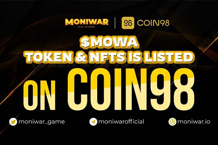 MONIWAR'S NFT & MOWA ARE NOW ON COIN98