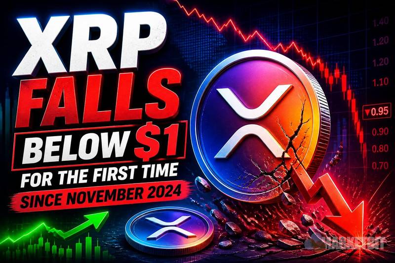 XRP Falls Below $1 for the First Time Since November 2024