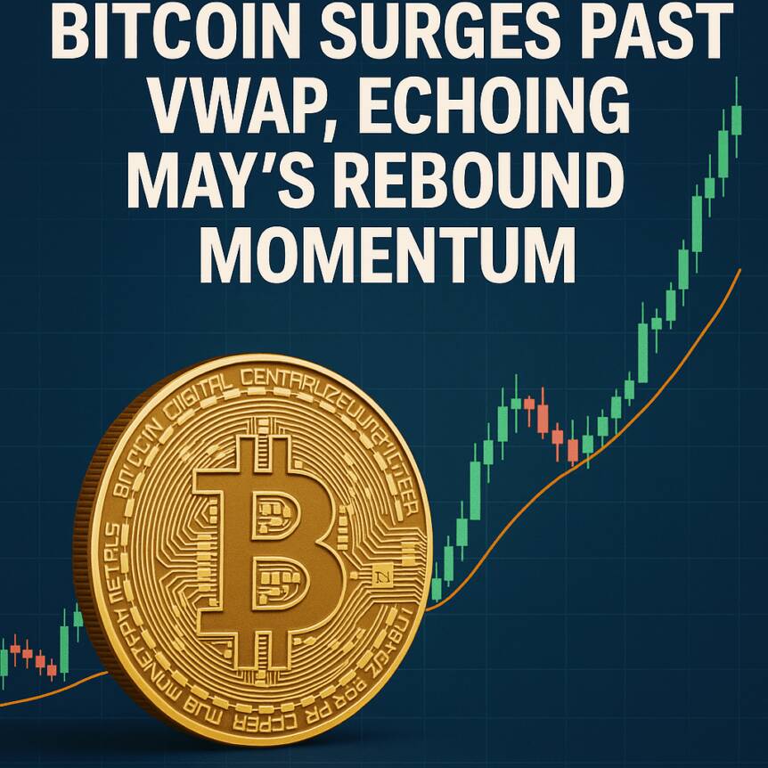 Bitcoin Surges Past VWAP, Echoing May’s Rebound Momentum