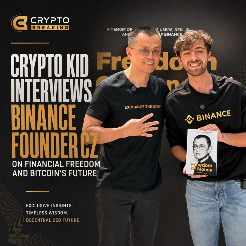 Crypto Kid Interviews Binance Founder CZ on Financial Freedom and Bitcoin’s Future