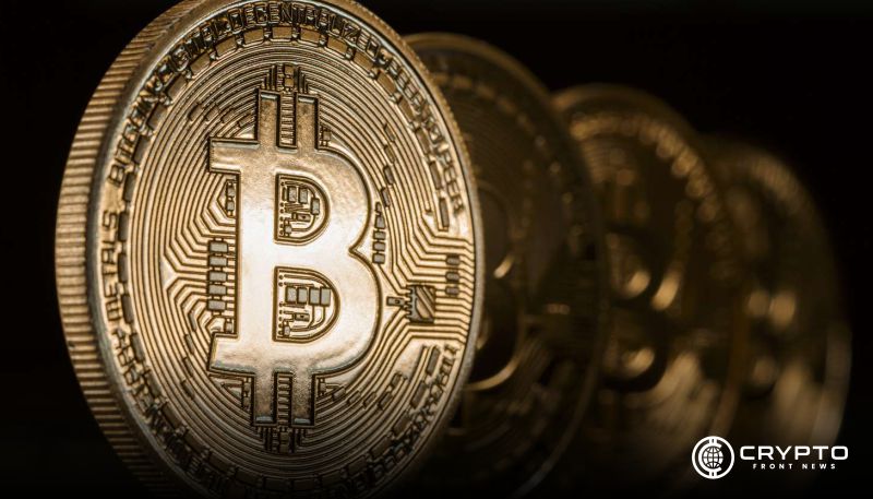 Bitcoin price chart showing breakout above descending trendline.