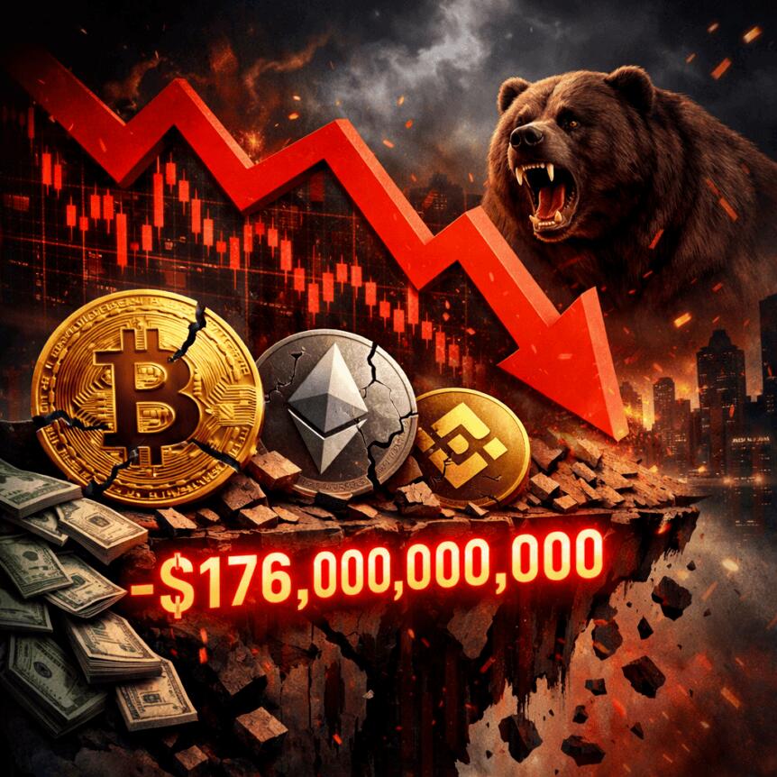 Crypto Correction Erases $176B in Funds, Signals Bear Market