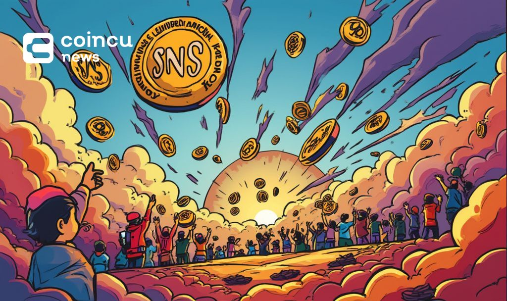 Image of the SNS token launch announcement