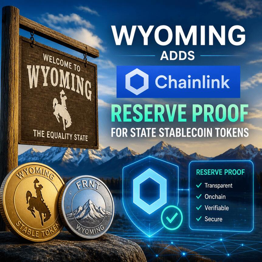 Wyoming Adds Chainlink Reserve Proof for State Stablecoin Tokens