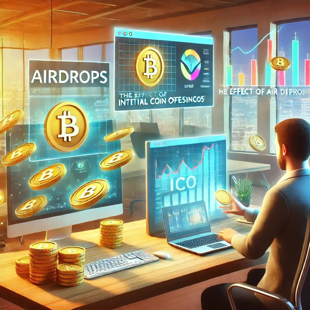 Effect of Airdrops on ICOs