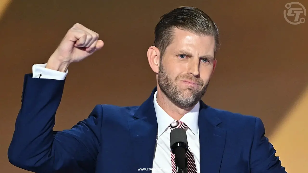 Eric Trump Calls U.S. Crypto Reserve Sunday Timing “Genius”