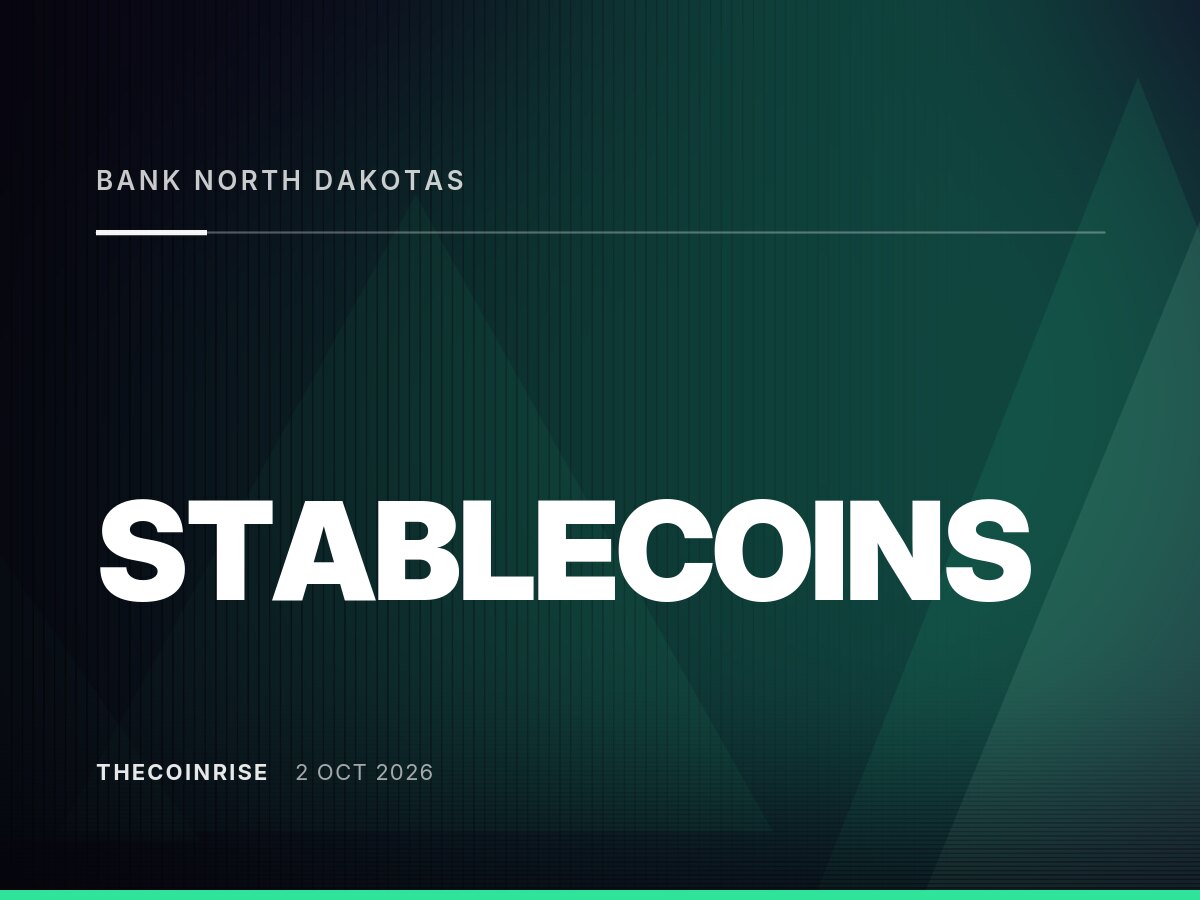 Bank of North Dakota’s Stablecoin Launches on Fiserv’s Digital Asset Platform