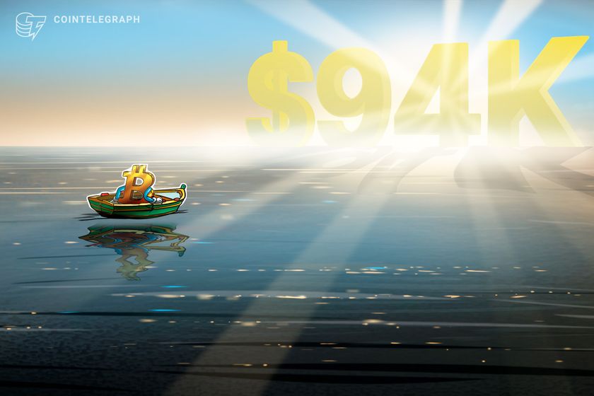 Bitcoin price sees $94K dip as crypto retreats on US CPI overshoot