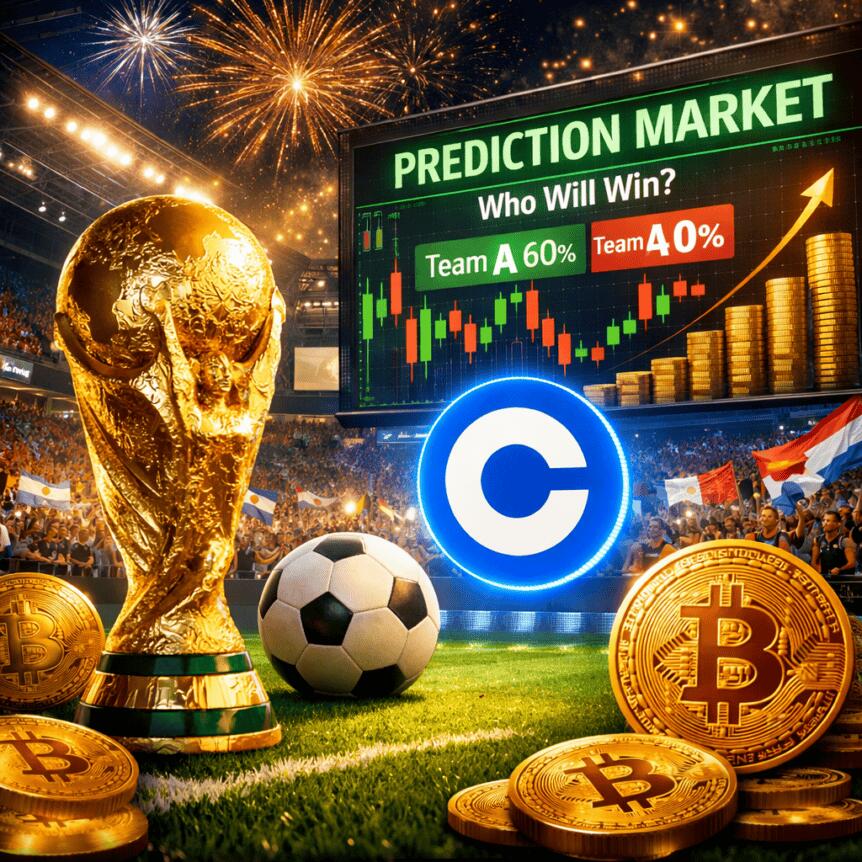 Coinbase Eyes World Cup Lift as Prediction Markets Surge, Bernstein