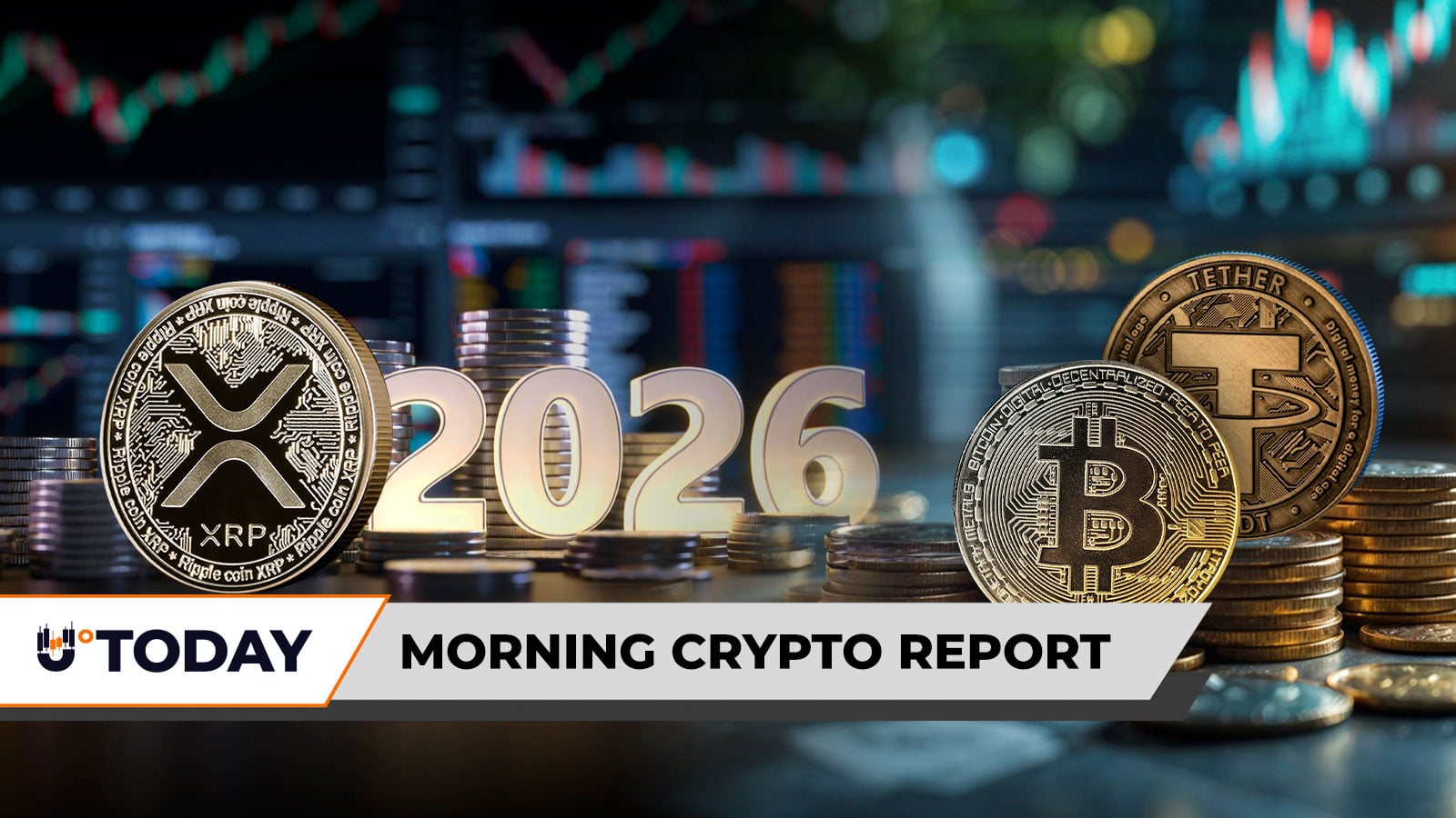 Morning Crypto Report: XRP Kicks Off 2026 With 2,198% Liquidation Imbalance, Tether (USDT) Stuns With $780 Million Bitcoin Purchase, Meme Co...