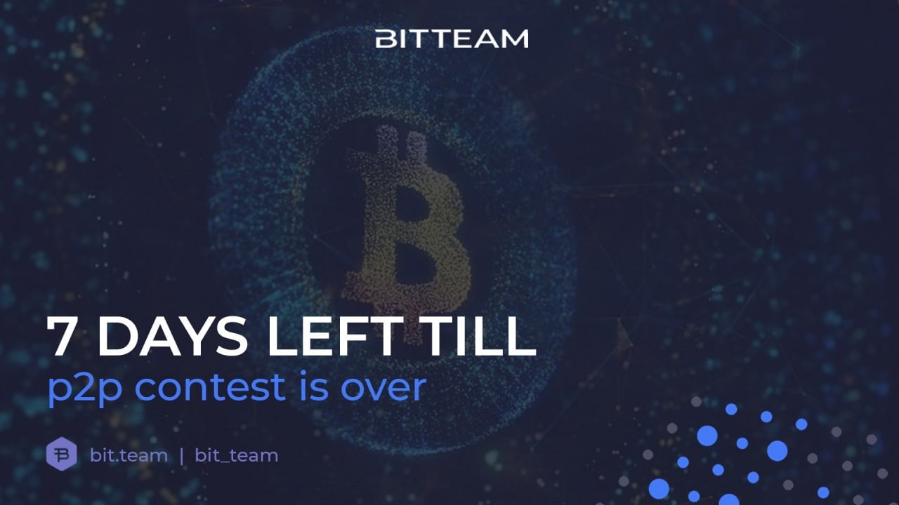 7 days left till p2p contest is over