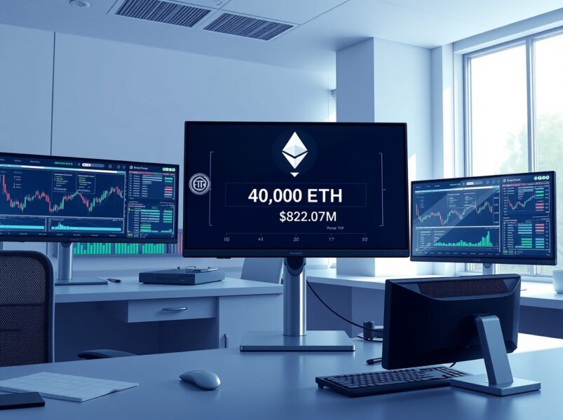 Massive $82M ETH Withdrawal: Bitmine-Linked Wallet Moves 40,000 Ethereum from FalconX
