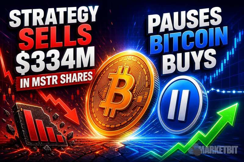 Strategy Sells $334M in MSTR Shares, Pauses Bitcoin Buys