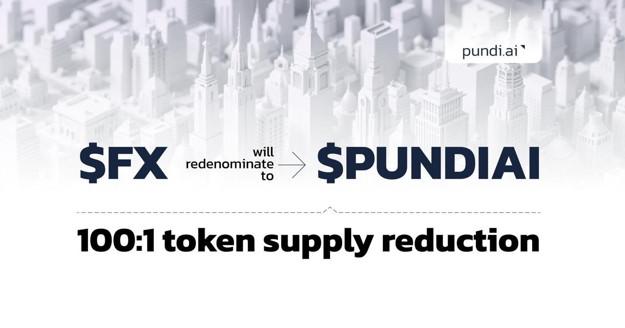 Pundi AI Rebrands $FX to $PUNDIAI with Token Supply Reduction (25 Feb)