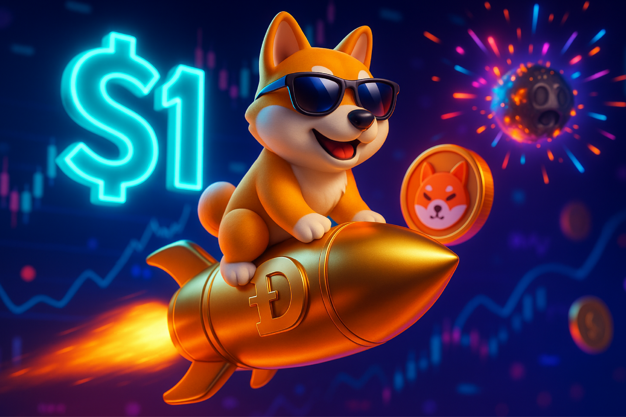Dogecoin (DOGE) Eyes $1 Breakout — SHIB Rally Continues While This Meme Coin Goes Parabolic in Real Time
