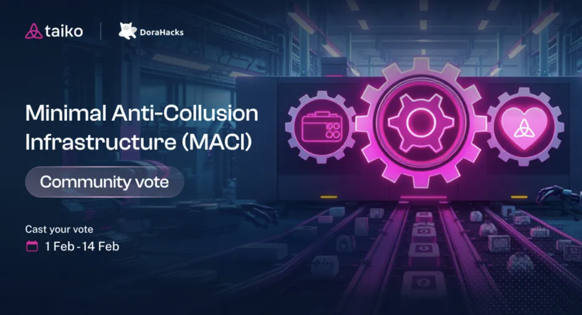 Ethereum L2 Taiko and DoraHacks Are Launching the Largest Anonymous Community Vote in Crypto History (7 Feb)