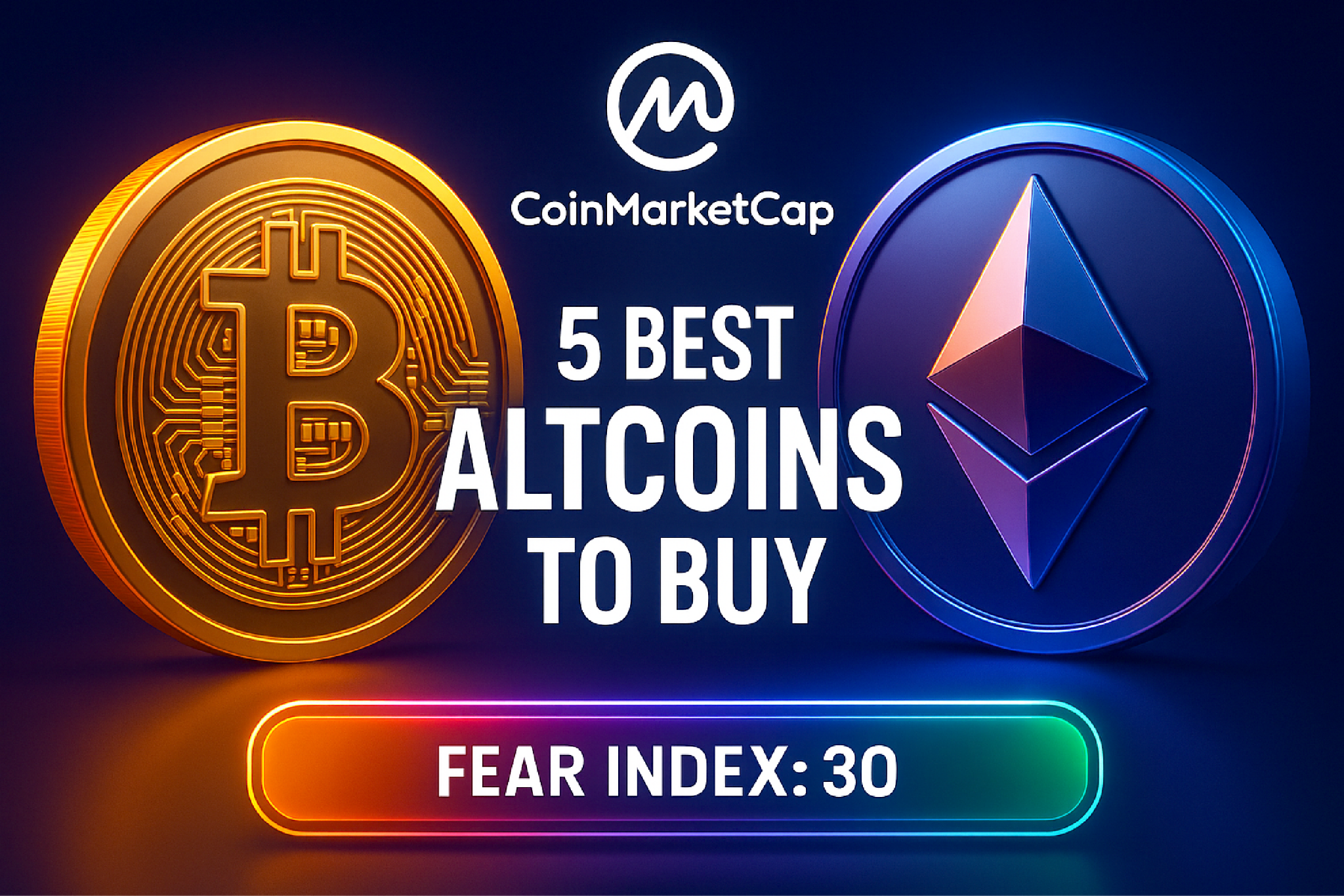Bitcoin & Ethereum Price Prediction — Analysts Name 5 Best Altcoins to Buy as Market Fear Eases to 30 on CoinMarketCap