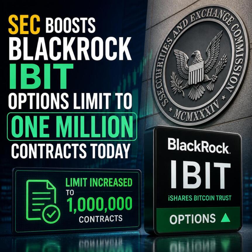Sec Boosts BlackRock Ibit Options Limit To One Million Contracts Today