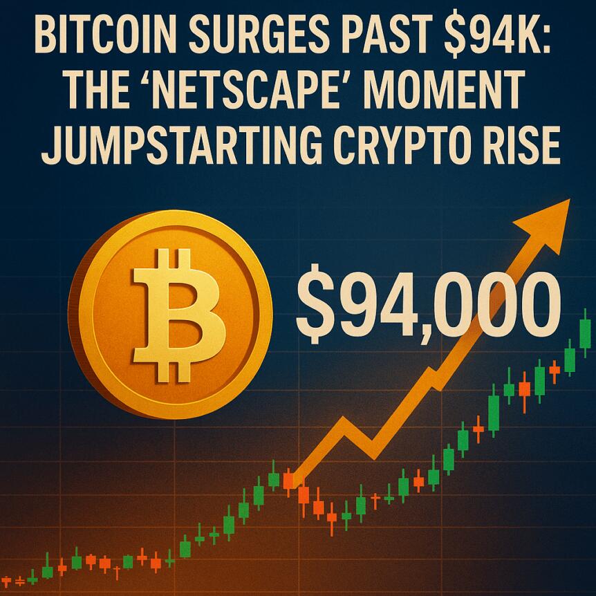 Bitcoin Surges Past $94K: The ‘Netscape’ Moment Jumpstarting Crypto Rise