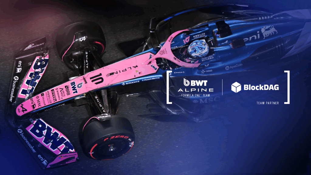 Don’t Miss BlockDAG’s Nearly $420M Presale as It Joins BWT Alpine Formula 1® Team