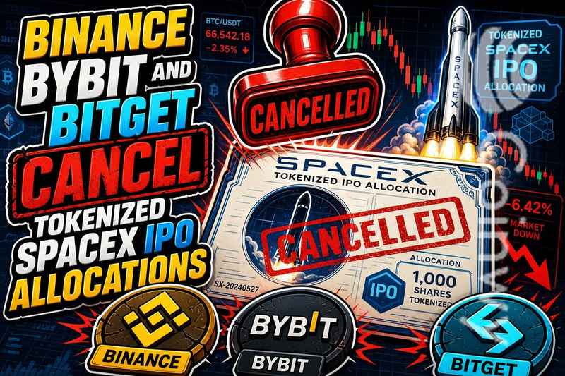 Binance, Bybit and Bitget Cancel Tokenized SpaceX IPO Allocations