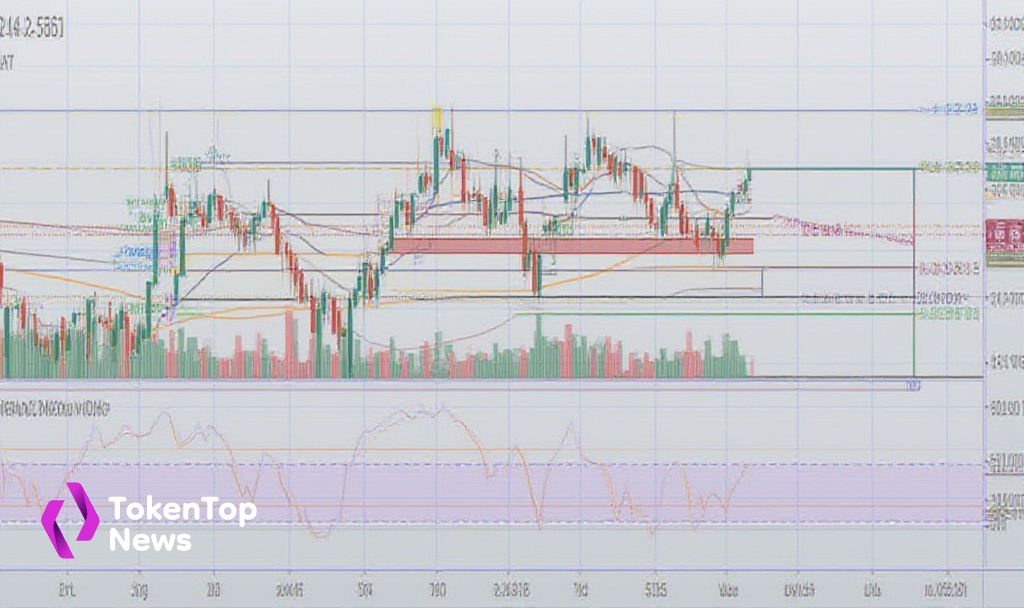 Ethereum price chart indicating resistance and support levels
